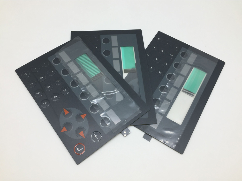 Membrane Switch Panel with Label Strip Insert