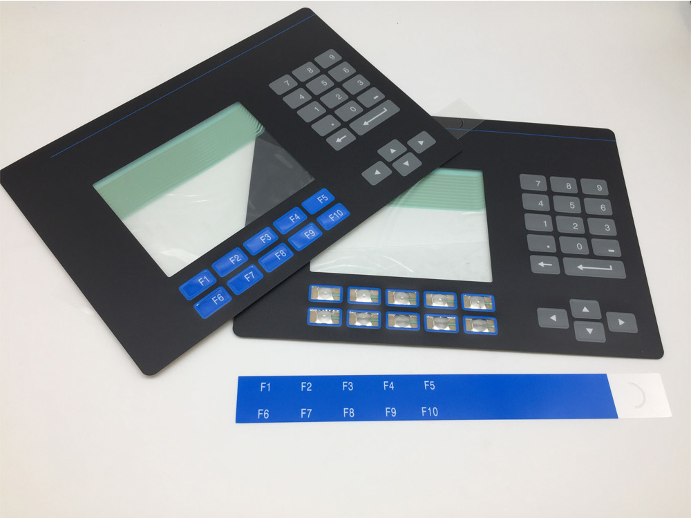 Membrane Switch Panel with Label Strip Insert