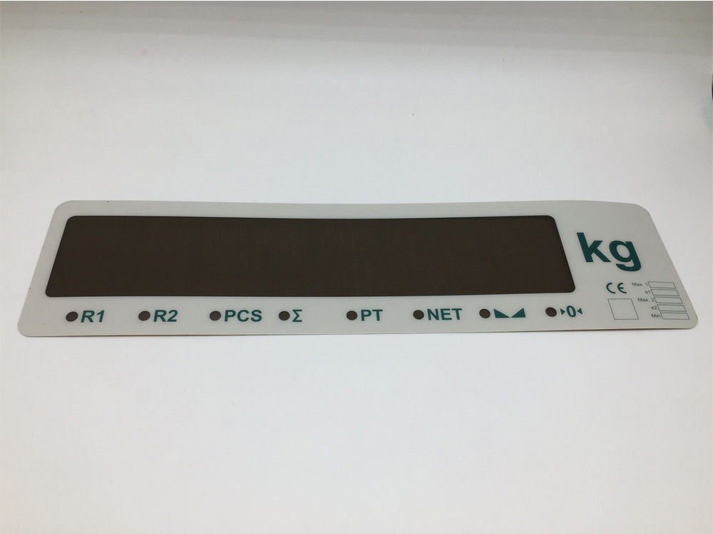 Transparent Black Window for Membrane Keypad Overlay